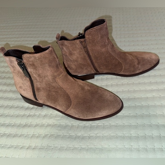 Marc Fisher Brown Suede Ankle Boots - Picture 2 of 13